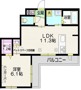 シャルマン【3階】の間取り