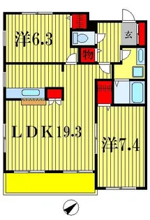 楓雅24【2階】の間取り