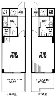 DIKマンション新橋【4階】の間取り