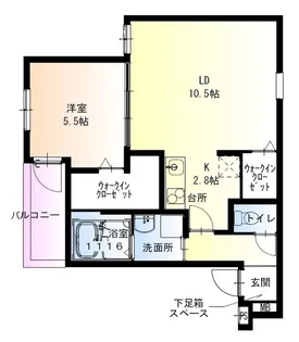 フジパレス堺大浜公園【1階】の間取り