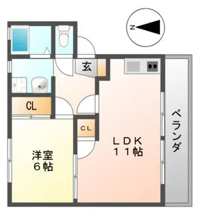 アネックスK【2階】の間取り