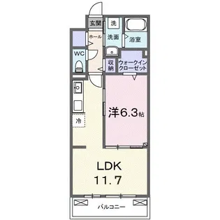 ヒカルサ熊谷久下ウエスト【3階】の間取り