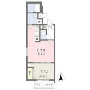 Cherim元中村【2階】の間取り
