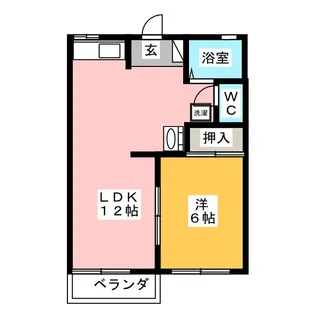 フレグランス・スズカ【2階】の間取り