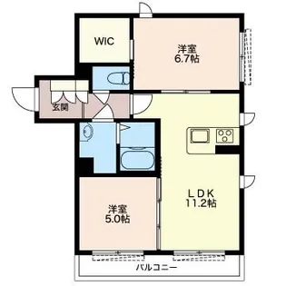 ラフィーネ西葛西【2階】の間取り