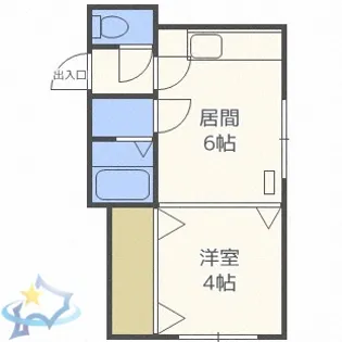 リズム424【4階】の間取り