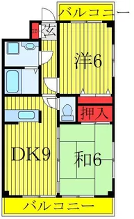 グランベル【2階】の間取り