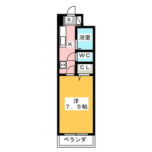 MfマンションII【1階】の間取り