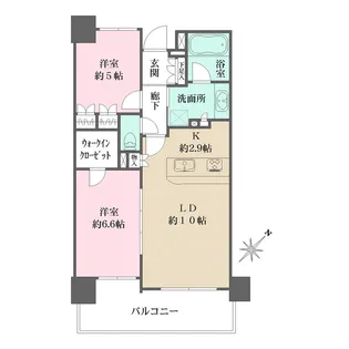 リステージ赤羽台ヒルトップテラス【3階】の間取り