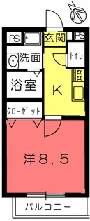 メイプル綾野【2階】の間取り