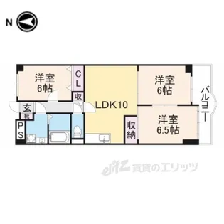 センターロイヤル【5階】の間取り
