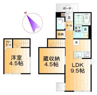 アメニティ A【1階】の間取り