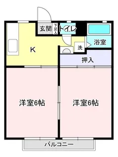 パナハイツ小針 C【2階】の間取り