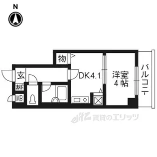 ライオンズマンション五条大宮第二【3階】の間取り