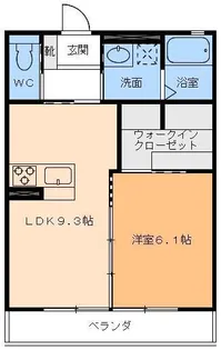 ハイム北代【2階】の間取り