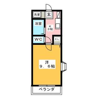マイルーム花中【2階】の間取り