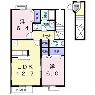 アルコバレーノ C【2階】の間取り