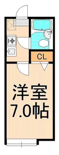 シャンブル綾瀬J【1階】の間取り