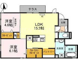 ハーク セゾン【1階】の間取り