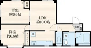 TKSプラザ福生【1階】の間取り