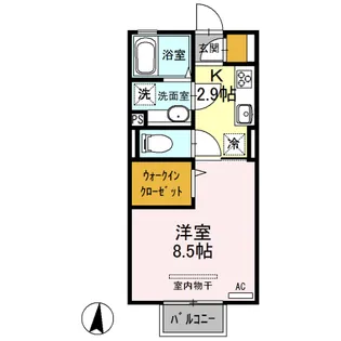 プランドールブリエ B【1階】の間取り