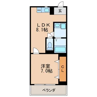 K2スクエア【3階】の間取り