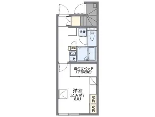レオパレス関原さくらんぼ館【1階】の間取り