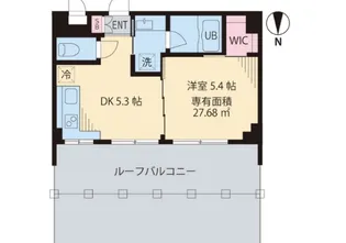 ビイルーム下北沢【4階】の間取り