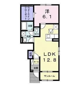 グリシーナII D【1階】の間取り