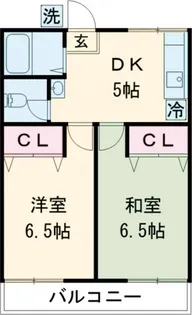 学園ハイムI【2階】の間取り