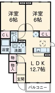 コンフォートII【1階】の間取り