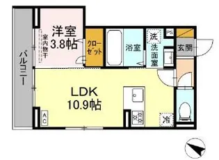 D-SOLACE稲毛台町【3階】の間取り