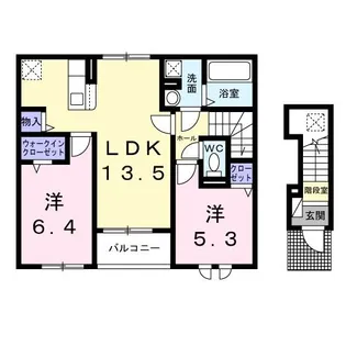 アバンツァート【2階】の間取り