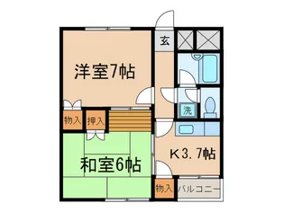 ディ-セントメグロ【1階】の間取り