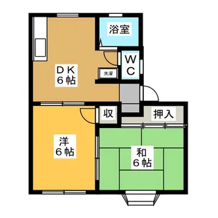 シャンポール三ツ池B【1階】の間取り