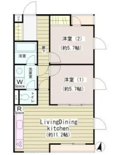 エクセル米喜【1階】の間取り