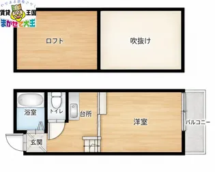 ハイツシェスタ弐番館【1階】の間取り