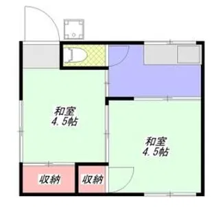 みどり荘【2階】の間取り