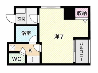 パセオ江戸堀【2階】の間取り