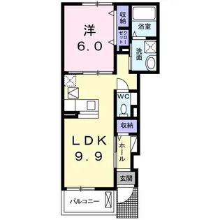 Lys Colline III【1階】の間取り