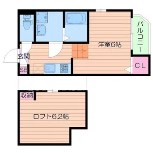 stage東中浜【1階】の間取り