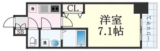 アドバンス三宮シュロス【2階】の間取り