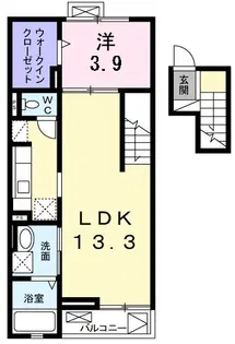 レジデンス若葉I【4階】の間取り