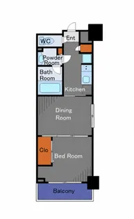 ガーラ・ヴィスタ元住吉【2階】の間取り