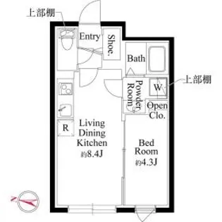 メモラ西馬込【2階】の間取り
