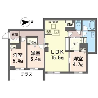 フォレナ【1階】の間取り