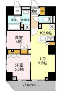 リーラ品川戸越【5階】の間取り