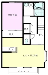 アレックII【2階】の間取り