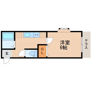 パートナー小松島【1階】の間取り
