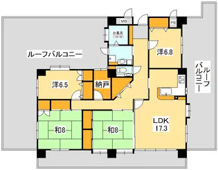 ピースフルライフ【11階】の間取り